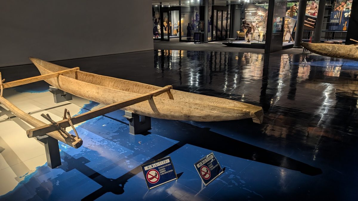 海洋文化館。太平洋の航海文化の展示が充実しています